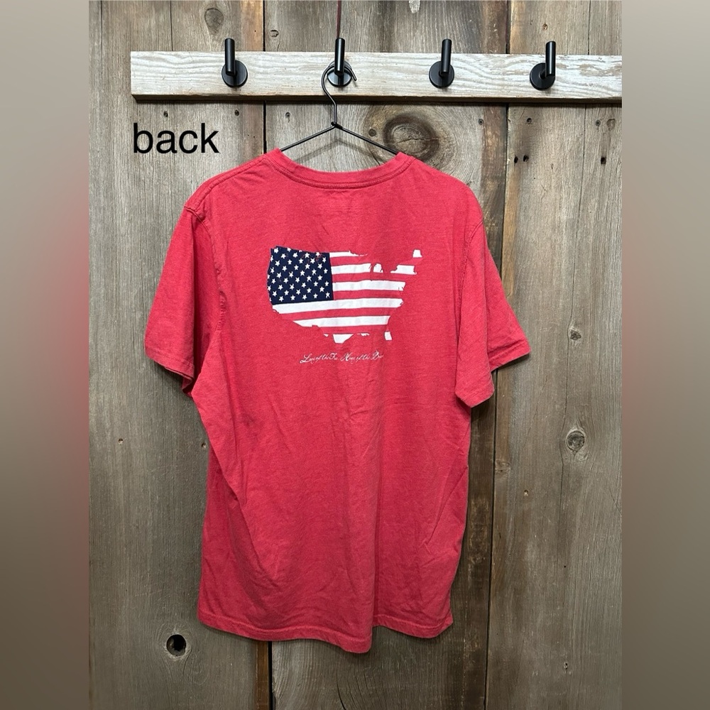Coleman United States Graphic Short Sleeve T-shirt in Heather Red Size Large